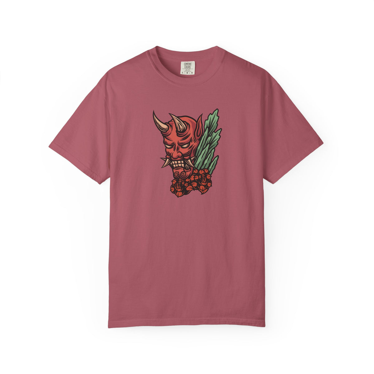 Oni Mask T Shirt - Japanese demon tee