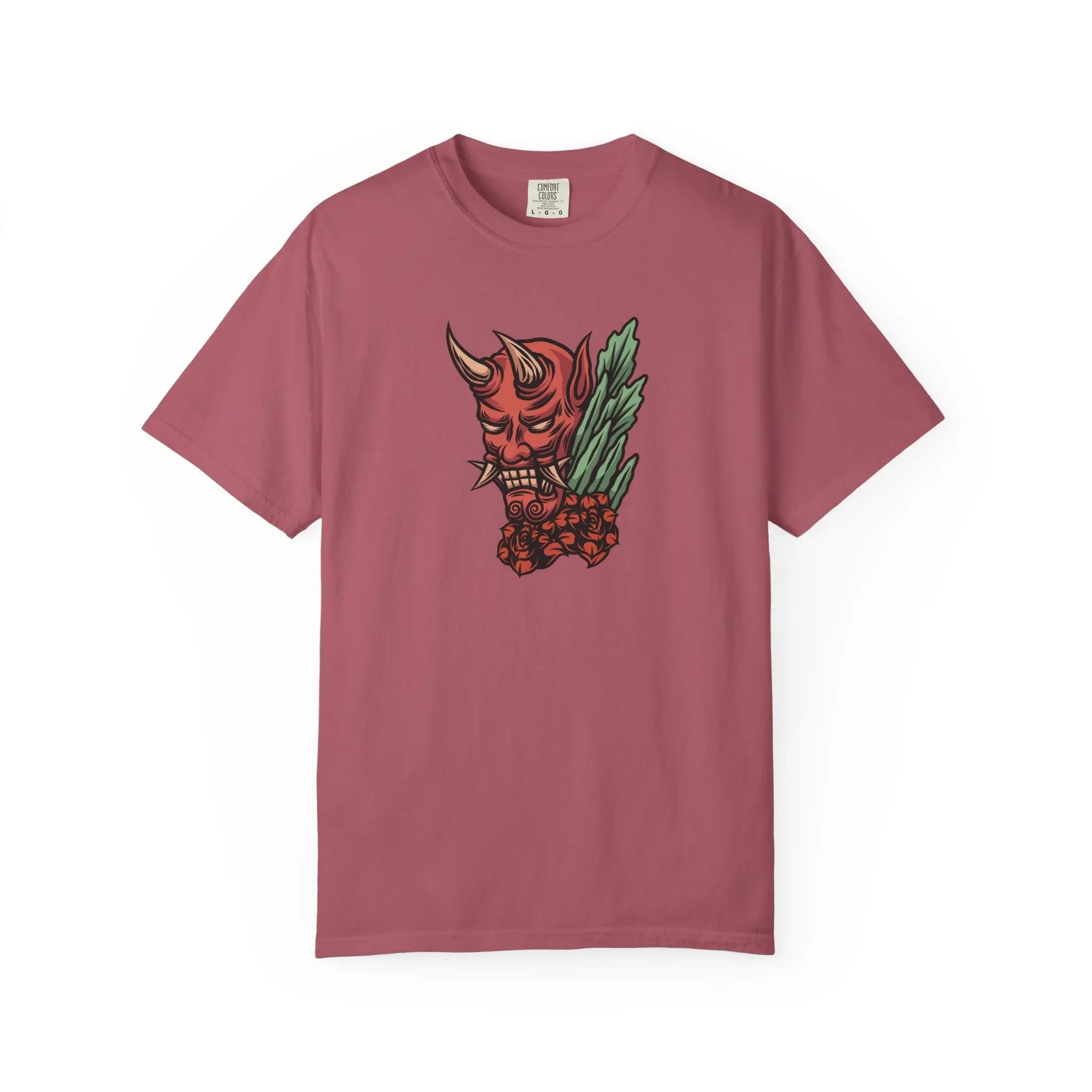 Oni Mask T Shirt - Japanese demon tee - Sinful Threads