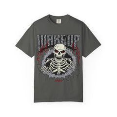 Skull Flame Shirt - Wake Up Fire Design Tee for Bold Style