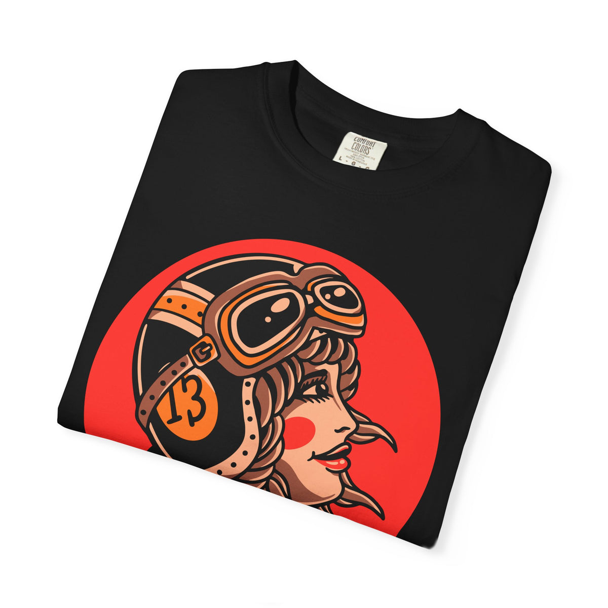 Biker Girl Shirt - Tattoo Flower Tee - Motorcycle Art Gift