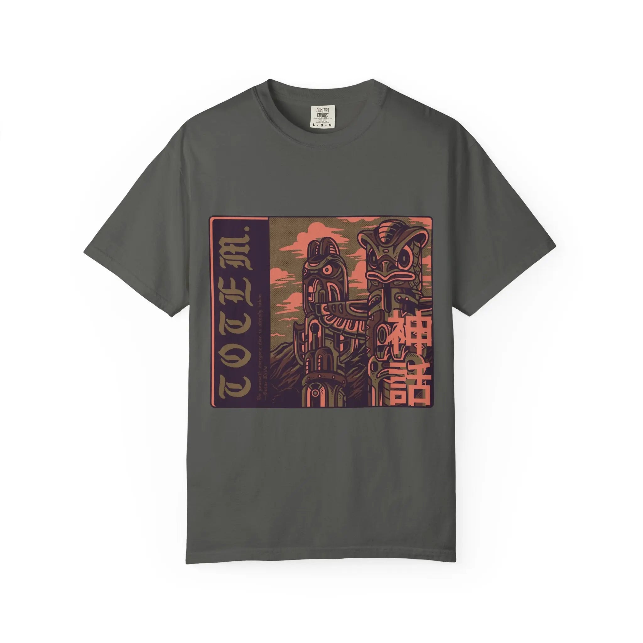 Totem Be Yourself Oscar Wilde Quote Design T-Shirt - Sinful Threads