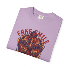Fake Smile Japanese Mask Quote Art Design Graphic T-Shirt