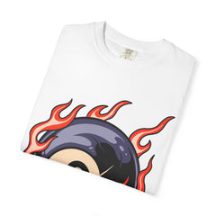 Billiards Player Shirt - Flaming Eight Ball - Pool Player Gift - Sinful Threads