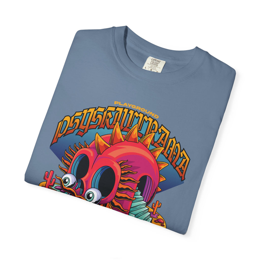 Surreal Skull Playground Tee – Weirdcore Skull Shirt – Colorful Art - Sinful Threads
