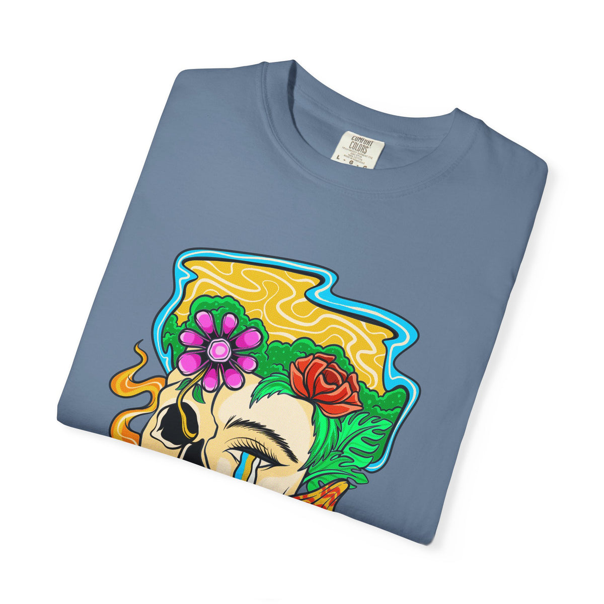 Floral Skull Shirt - Skeleton Graphic Tee - Artistic Gift
