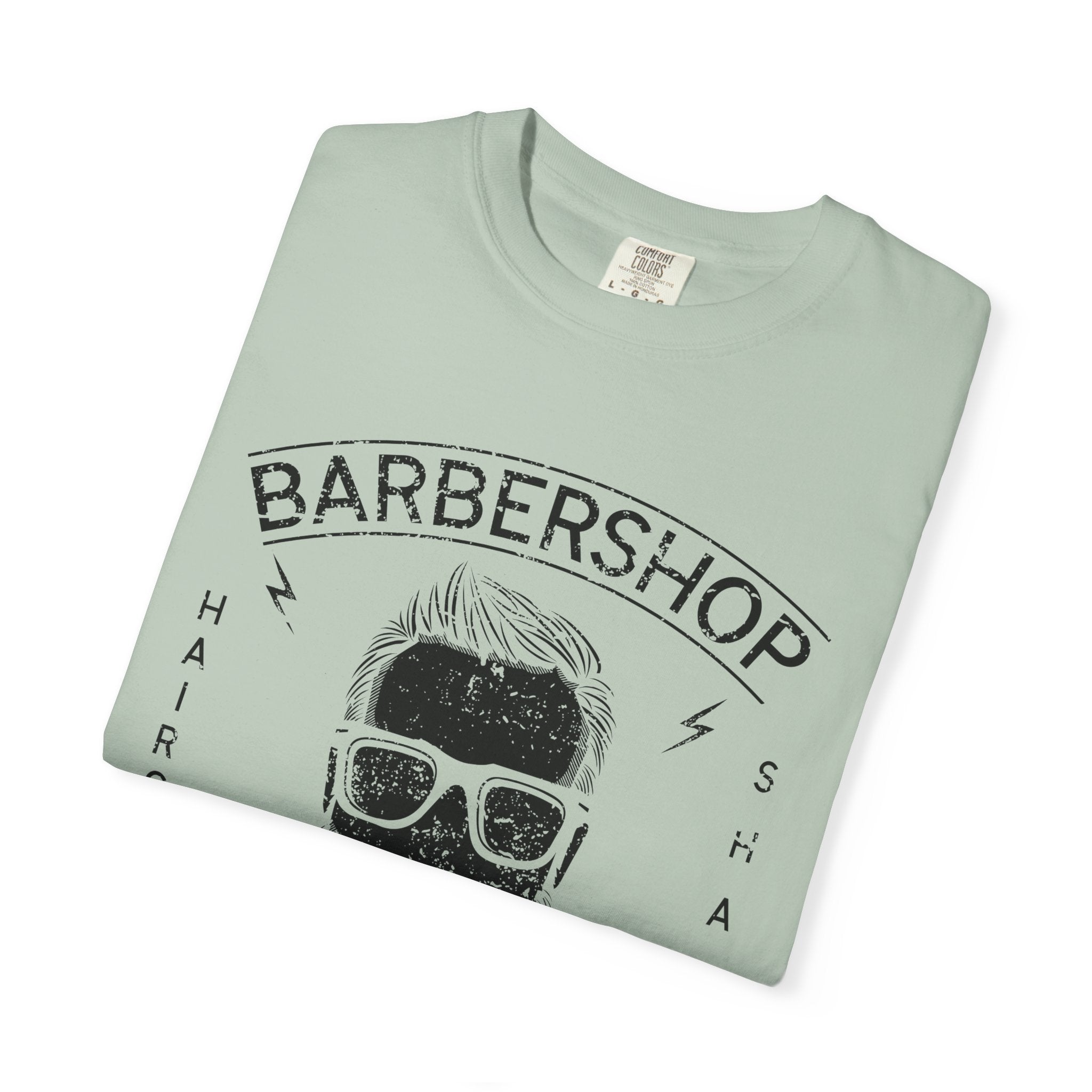Barbershop Haircuts Shaves Classic Design Trendy T-Shirt - Sinful Threads