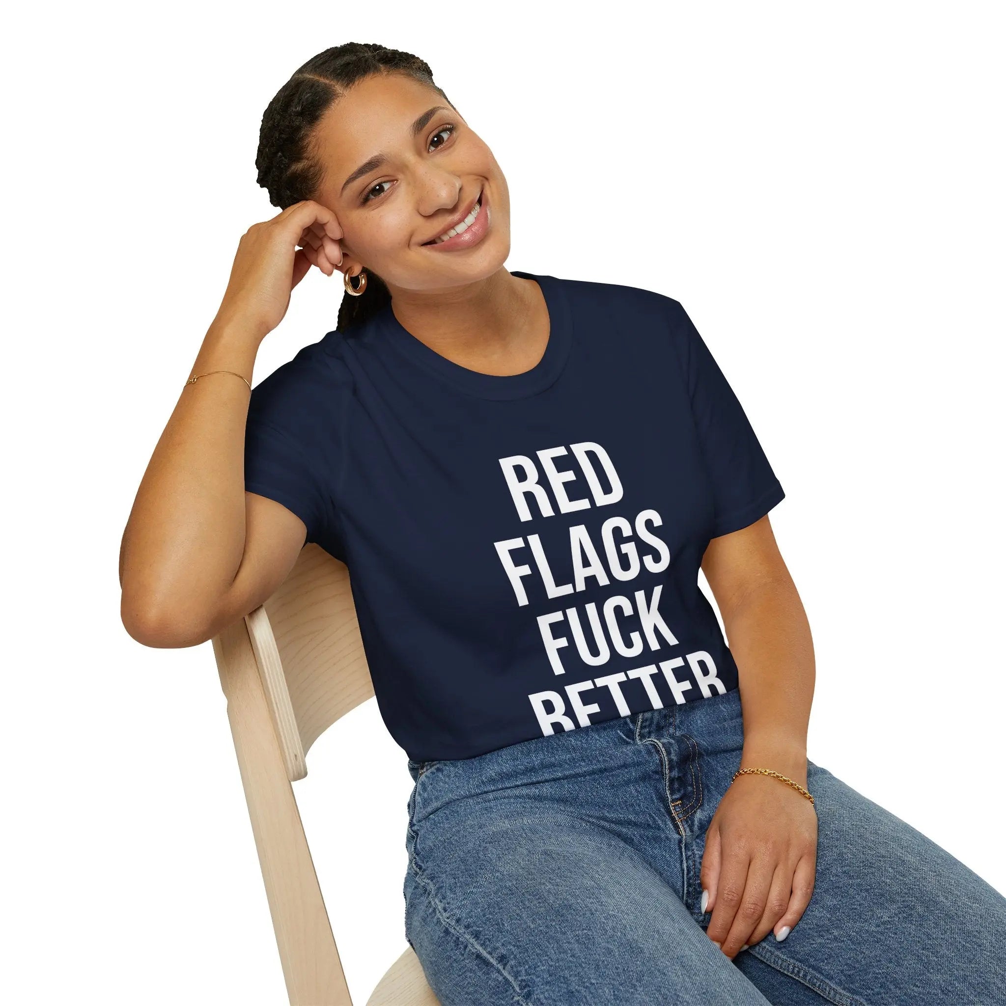 Red Flags Fuck Better Shirt - Sarcastic Dating Humor Tee Printify