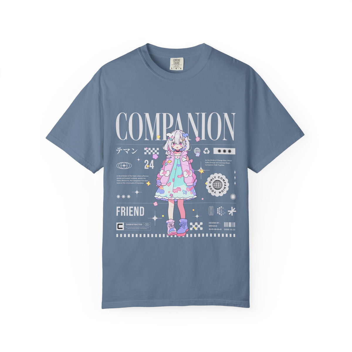 Kawaii Anime Tee - Pastel Girl Chibi Design - Cute Gift