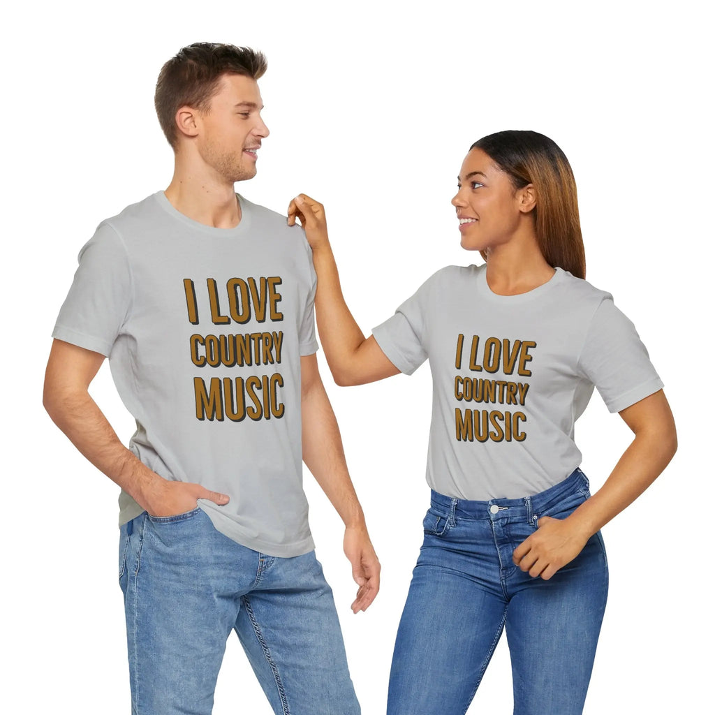 I Love Country Music Graphic Tee - Country Fan Festival Shirt Printify