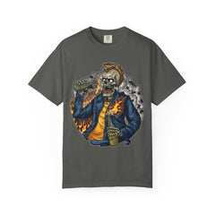 Punk Skull Shirt – Mohawk Skeleton Graphic Tee, Edgy Punk Rocker
