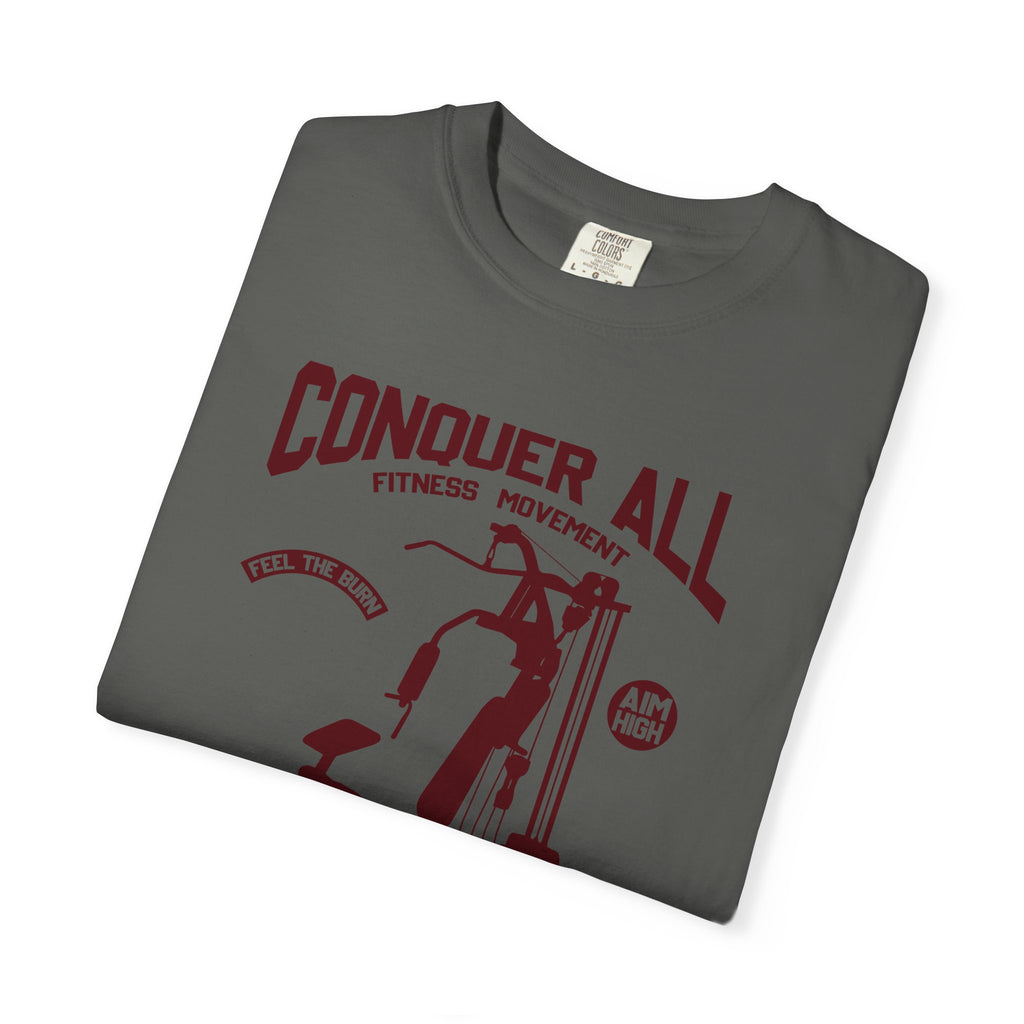 Conquer All Fitness T-Shirt - Gym Motivation Tee - Sinful Threads