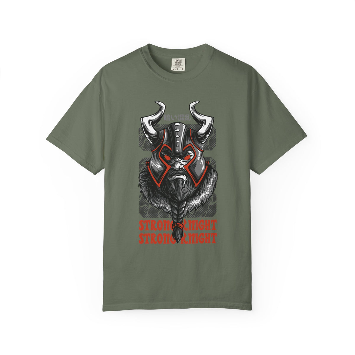 Strong Knight Design with Bold Graphics T-Shirt