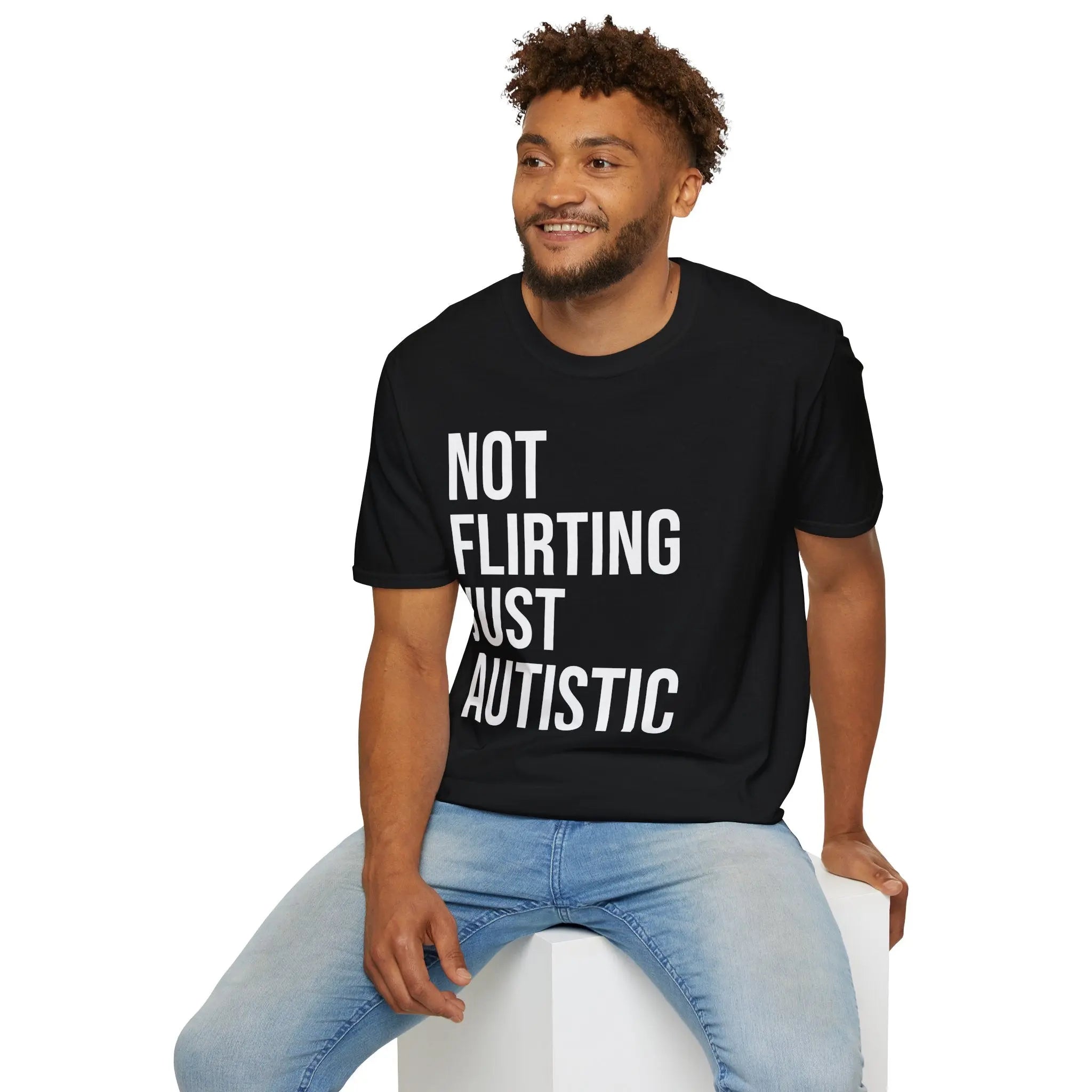 Not Flirting Just Autistic Shirt - Autism Awareness Apparel Printify