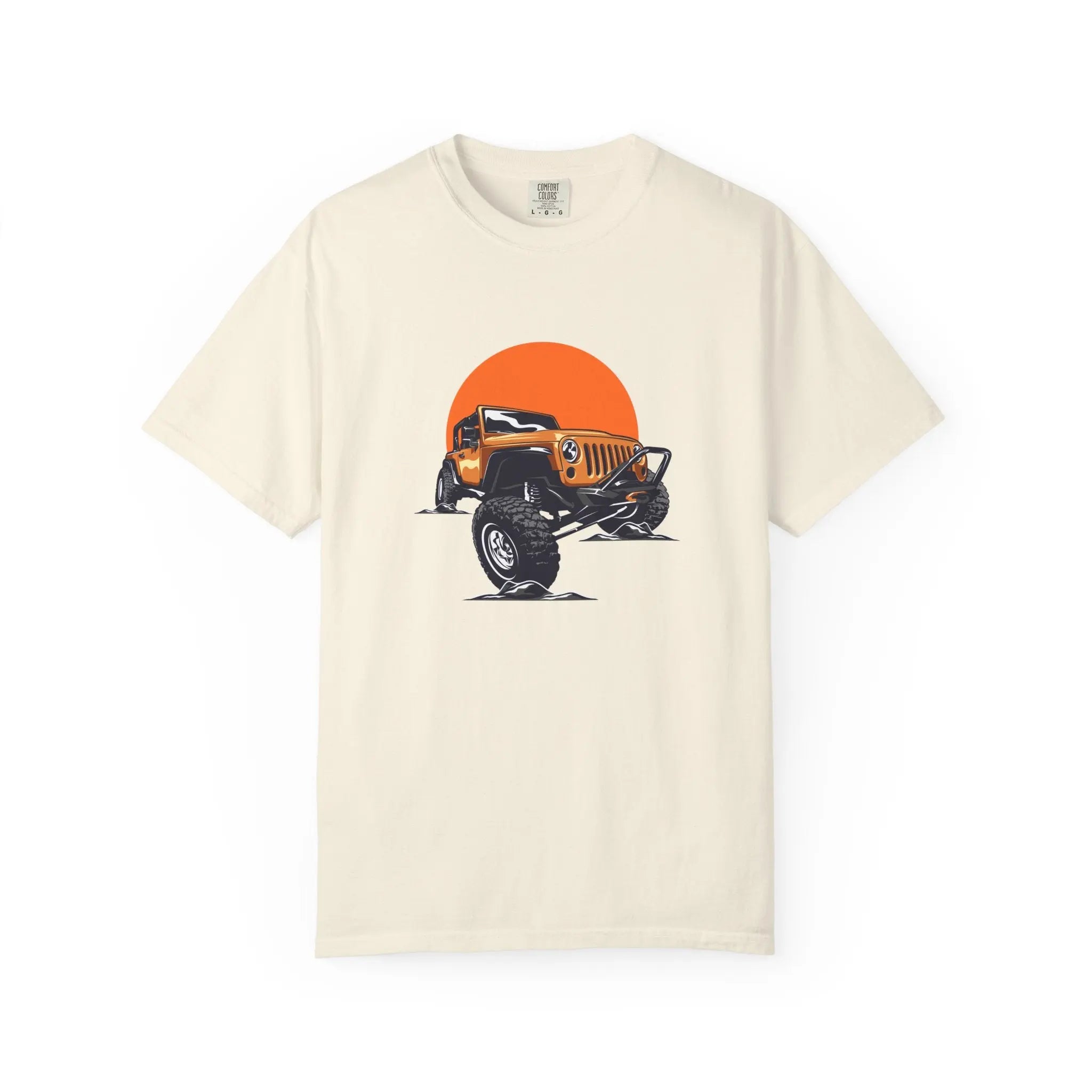 Adventurous Off Road Car Sunset Graphic Design T-Shirt - Sinful Threads