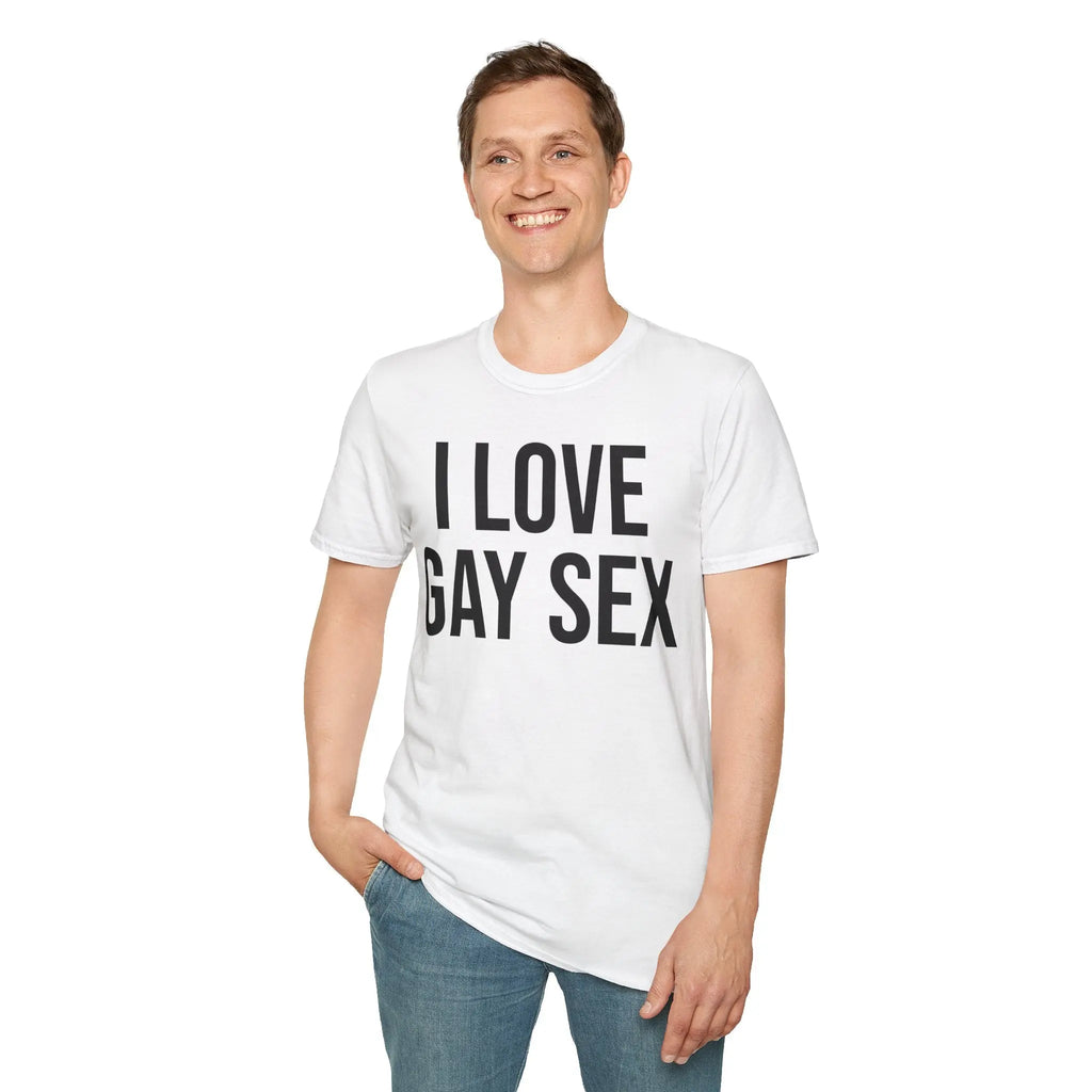Funny Sex Positive Gay Shirt for Unapologetic Pride Printify