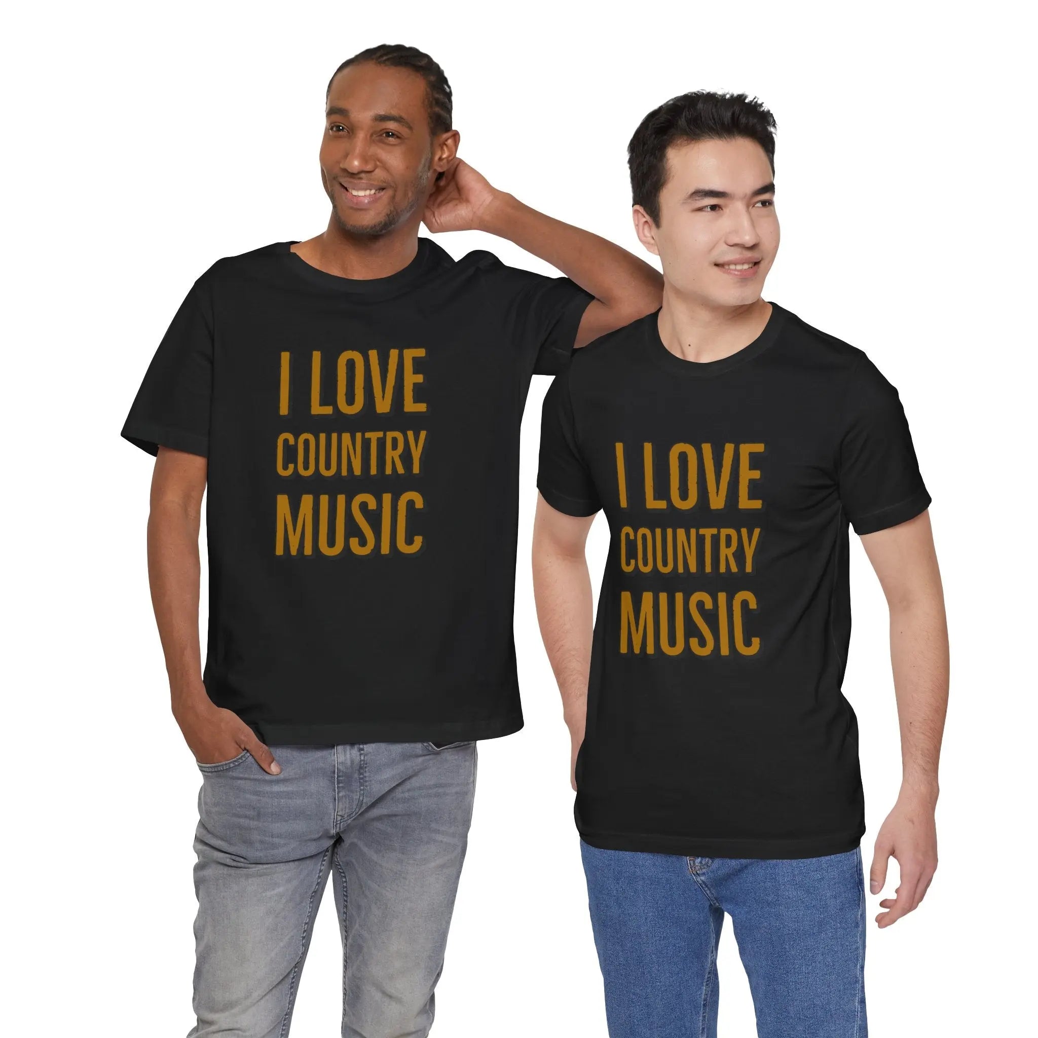 I Love Country Music Graphic Tee - Country Fan Festival Shirt Printify