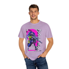 Cyberpunk Girl Tee - Futuristic Manga Gun Streetwear