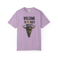 Welcome To The Wild West Graphic Design Bull T-Shirt - Sinful Threads