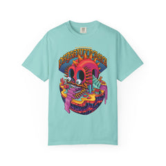 Surreal Skull Playground Tee – Weirdcore Skull Shirt – Colorful Art
