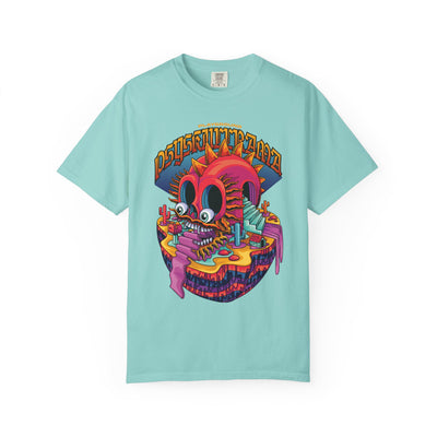 Surreal Skull Playground Tee – Weirdcore Skull Shirt – Colorful Art - Sinful Threads