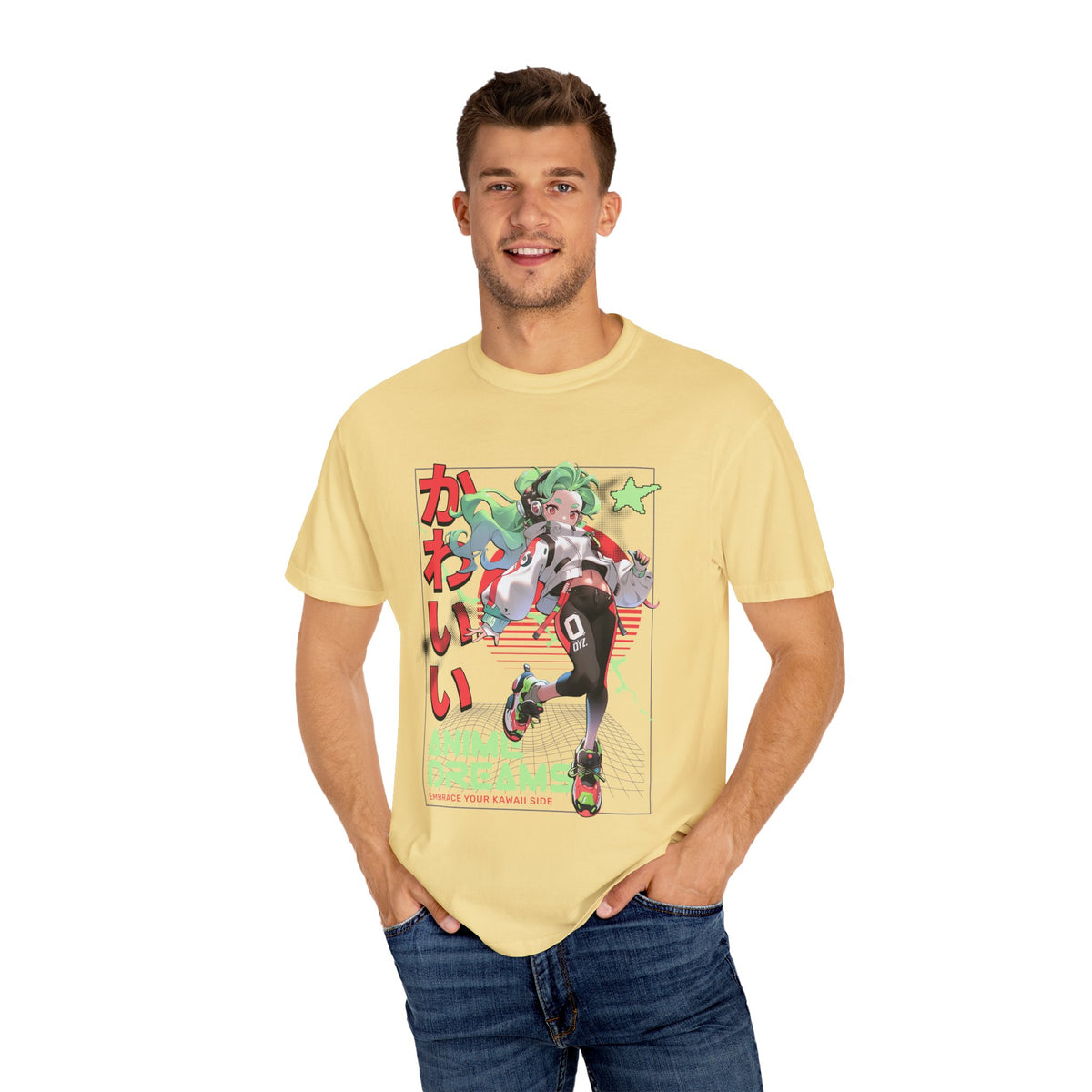 Cyberpunk Anime Tee - Kawaii Vaporwave - Streetwear
