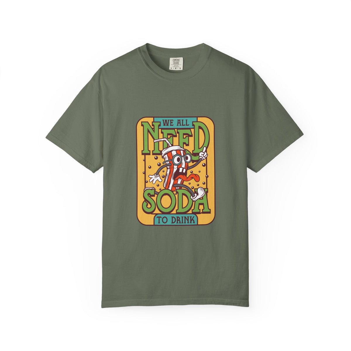 Funny Soda Shirt - Cartoon Soda Tee - Funny Beverage Top