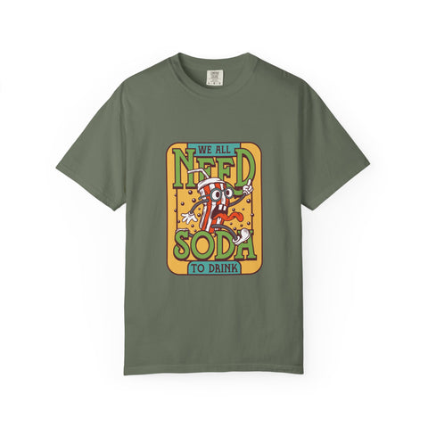 Funny Soda Shirt - Cartoon Soda Tee - Funny Beverage Top