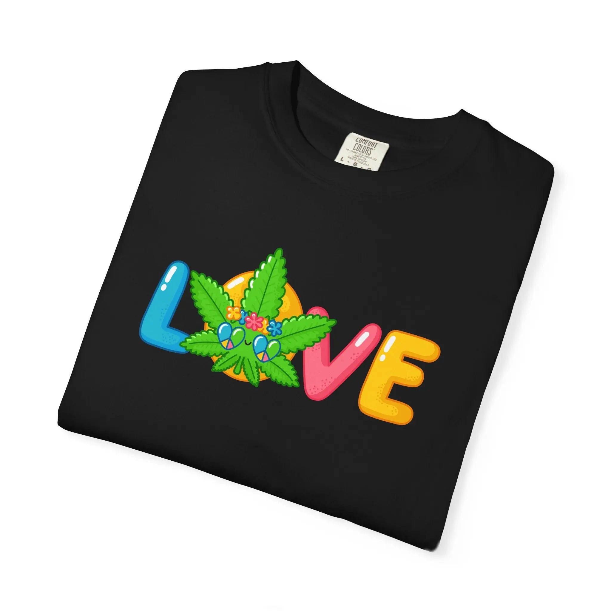 Love Stoner Graphic Shirt - Buy Minimalist Cannabis Valentine Gift - Sinful Threads