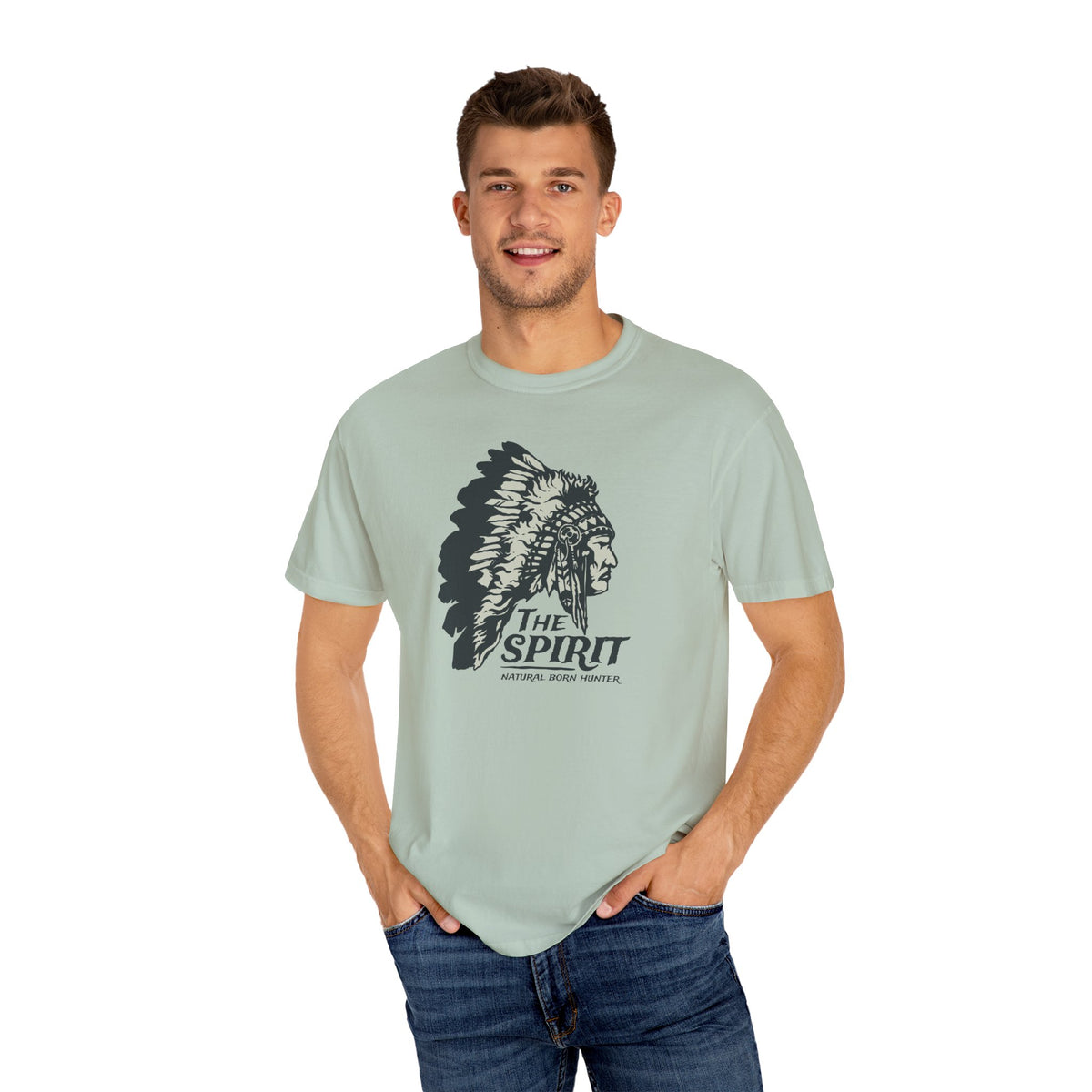 Natural Born Hunter Tee Spirit Outdoor Native Heritage - Sinful Threads