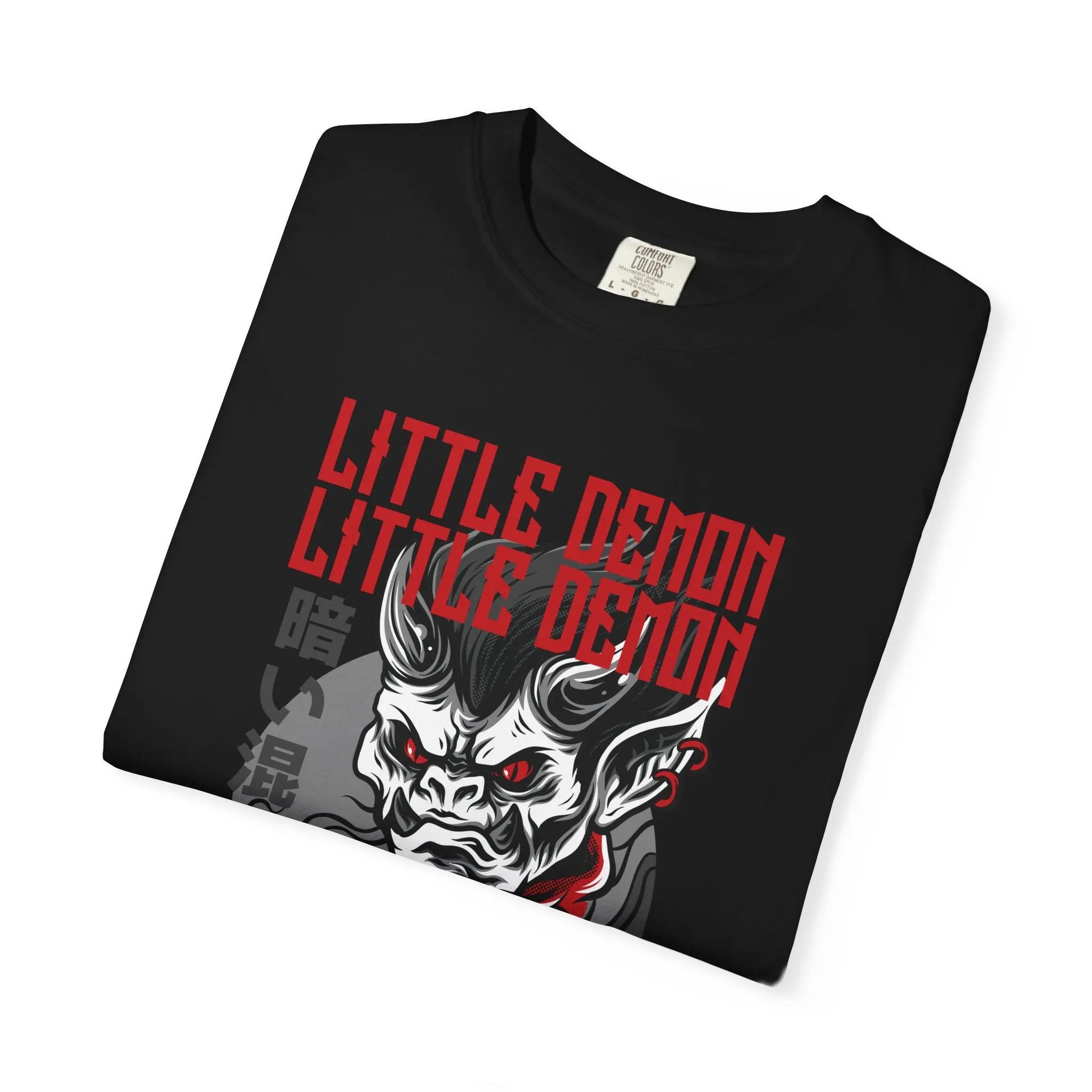Little Demon Graphic Tee with Bold Art T-Shirt - Sinful Threads