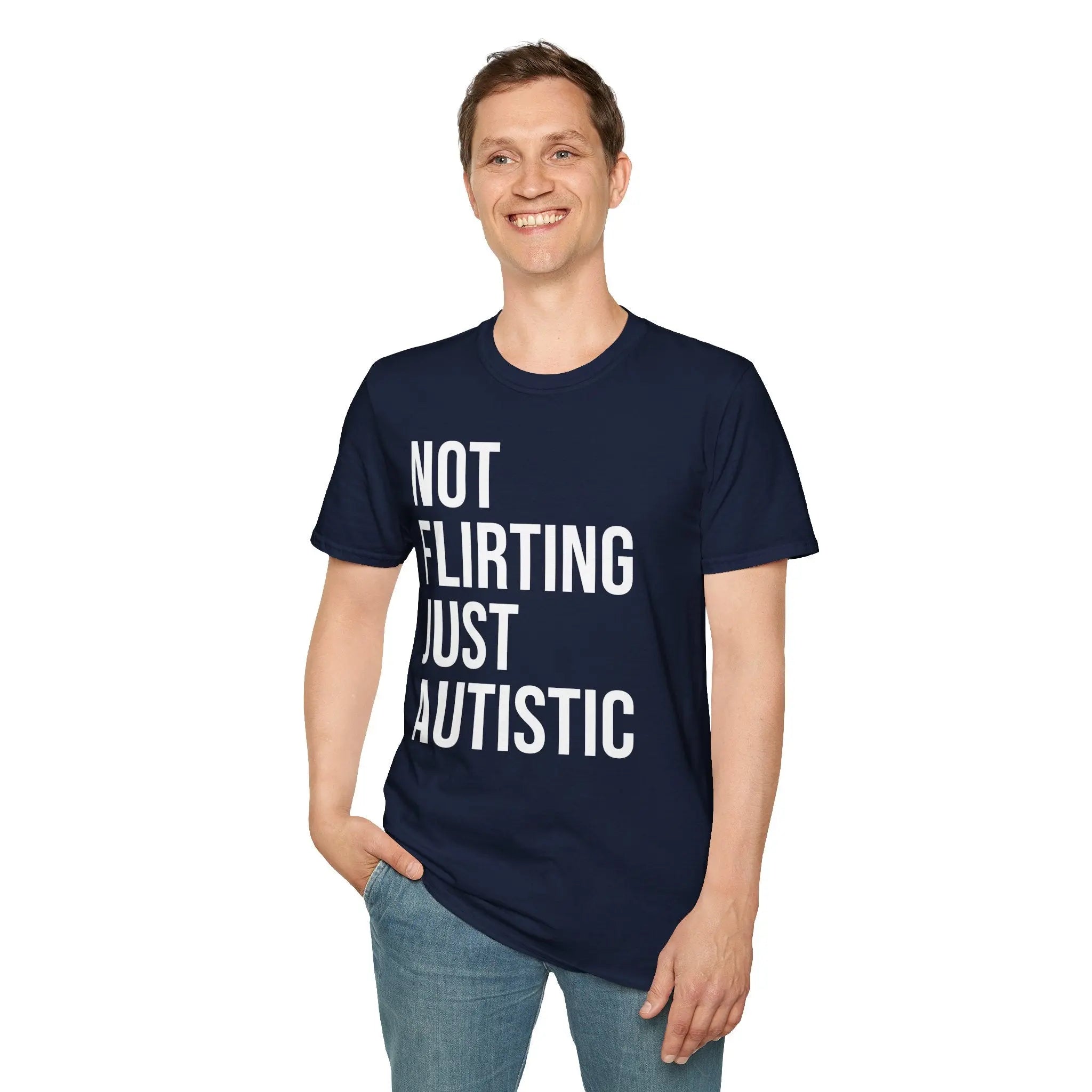 Not Flirting Just Autistic Shirt - Autism Awareness Apparel Printify