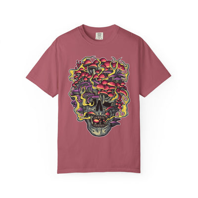 Mushroom skull shirt - fungi gothic tee - macabre gift - Sinful Threads