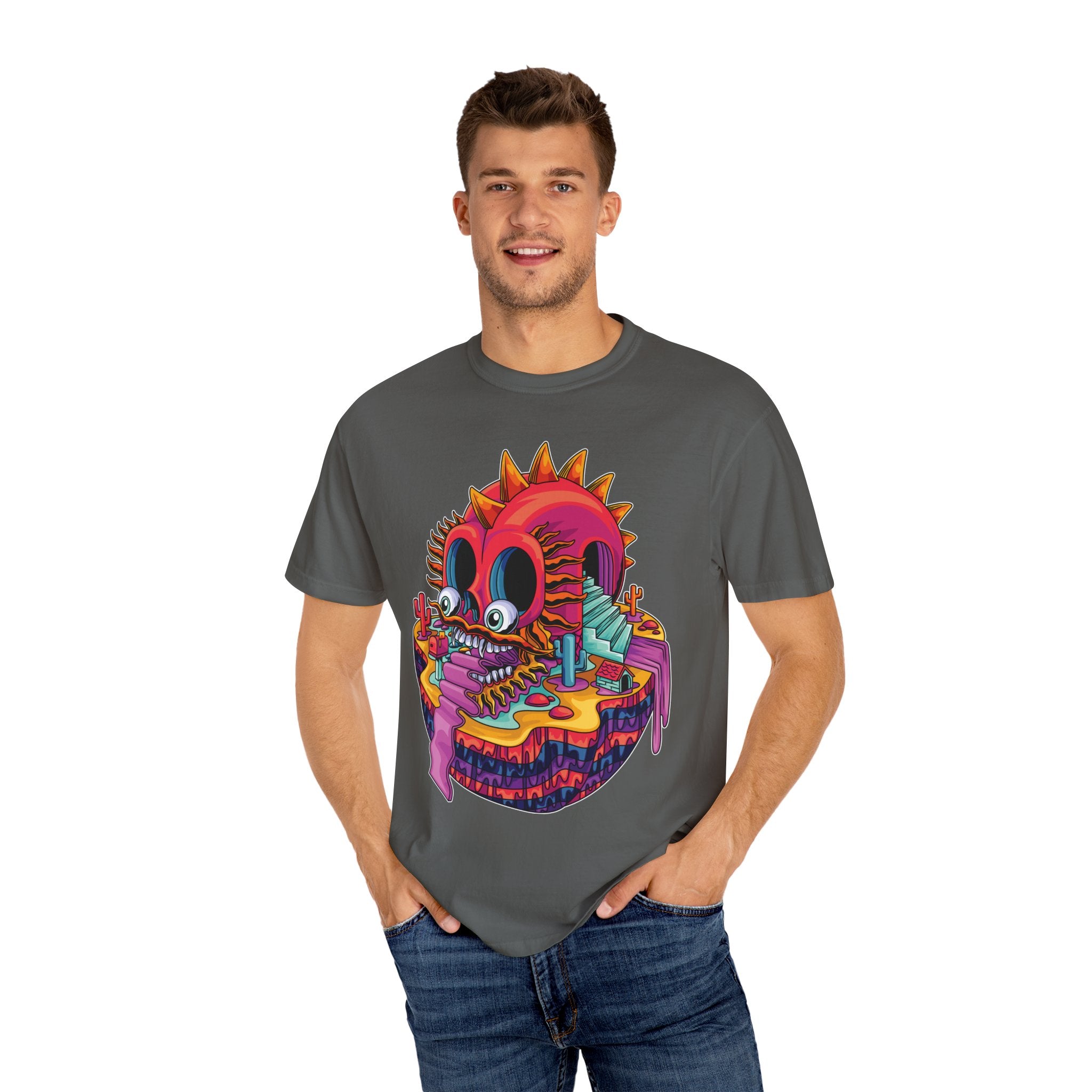 Fantasy Dragon Tee - Psychedelic Monument Valley Art Shirt - Sinful Threads