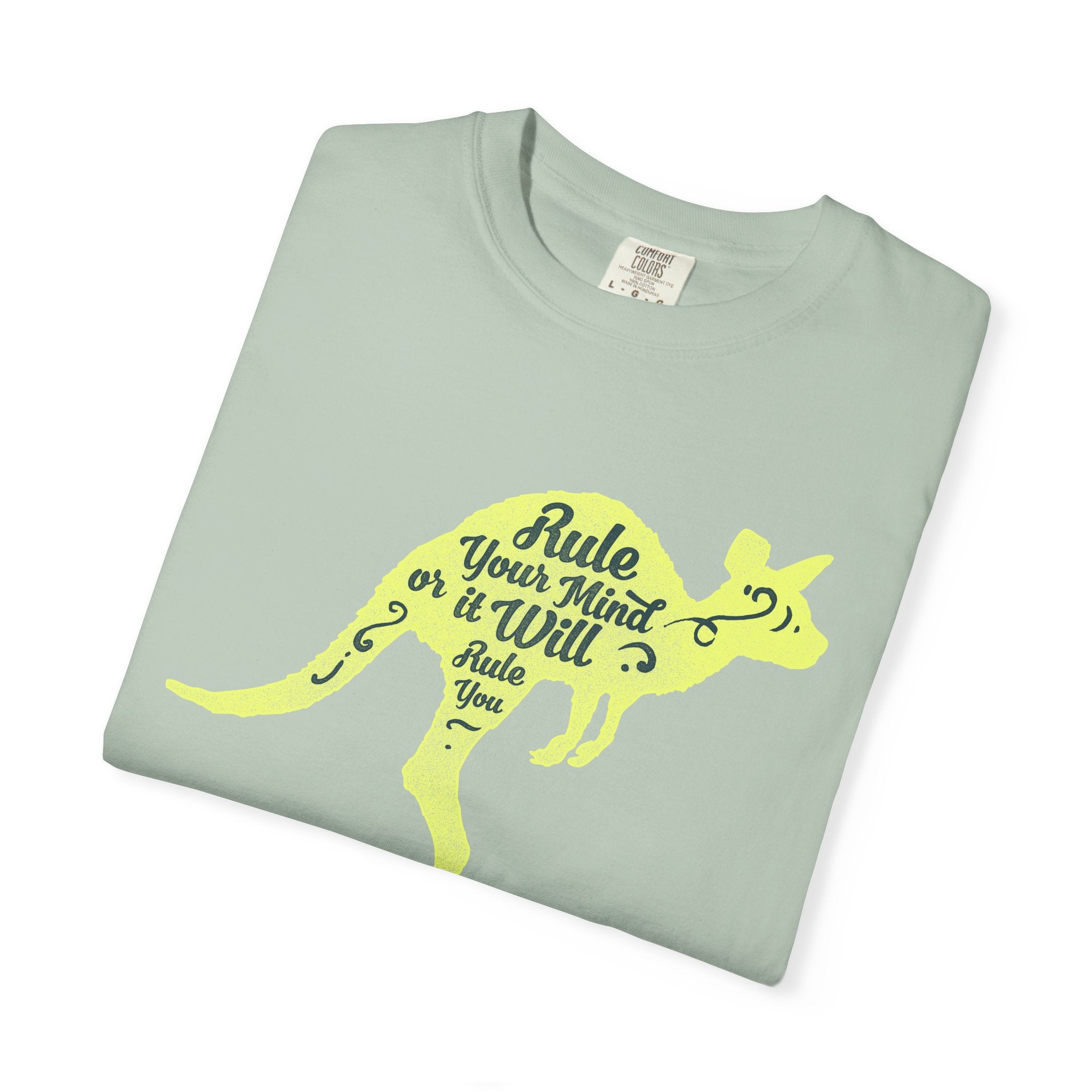 Kangaroo Silhouette with Mental Rules Greatness T-Shirt - Sinful Threads