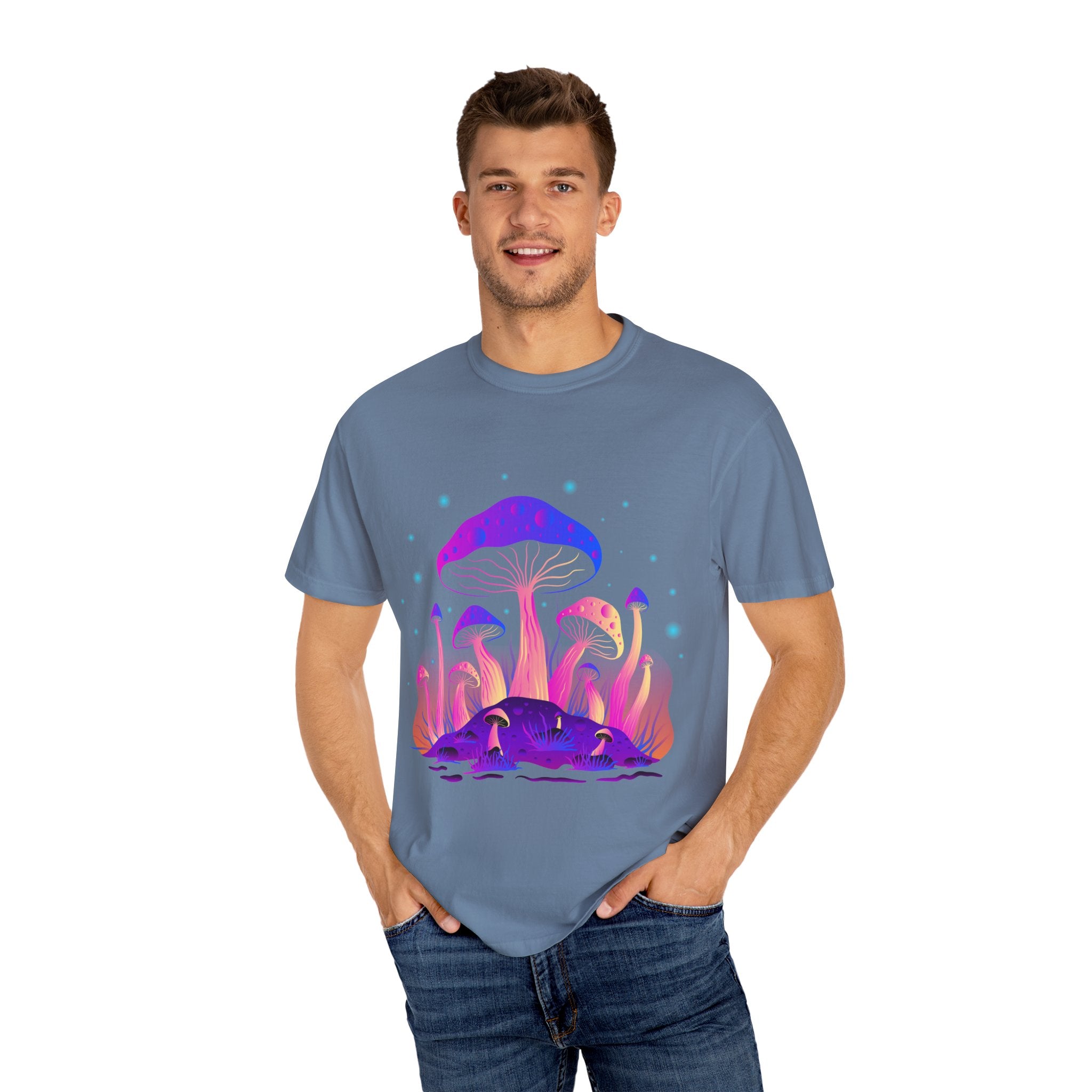 Psychedelic Mushroom Tee - Vibrant Trippy Fungi Art Gift - Sinful Threads