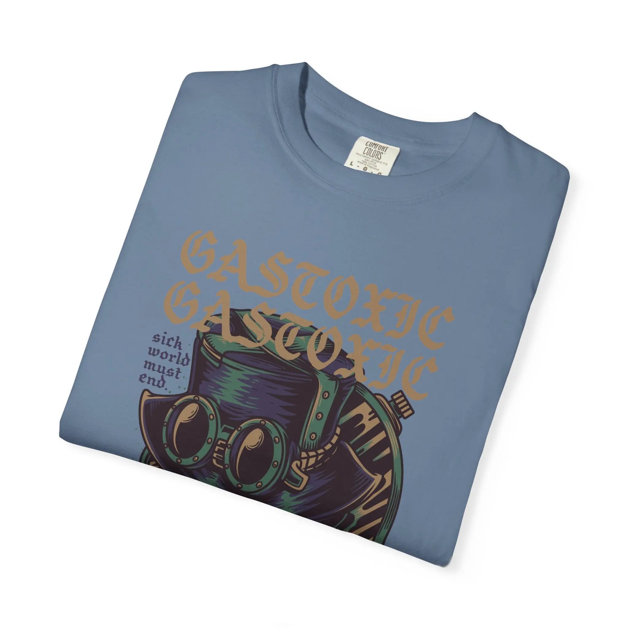 Gastoxic Steam Punk Character Design Graphic Printed T-Shirt - Sinful Threads