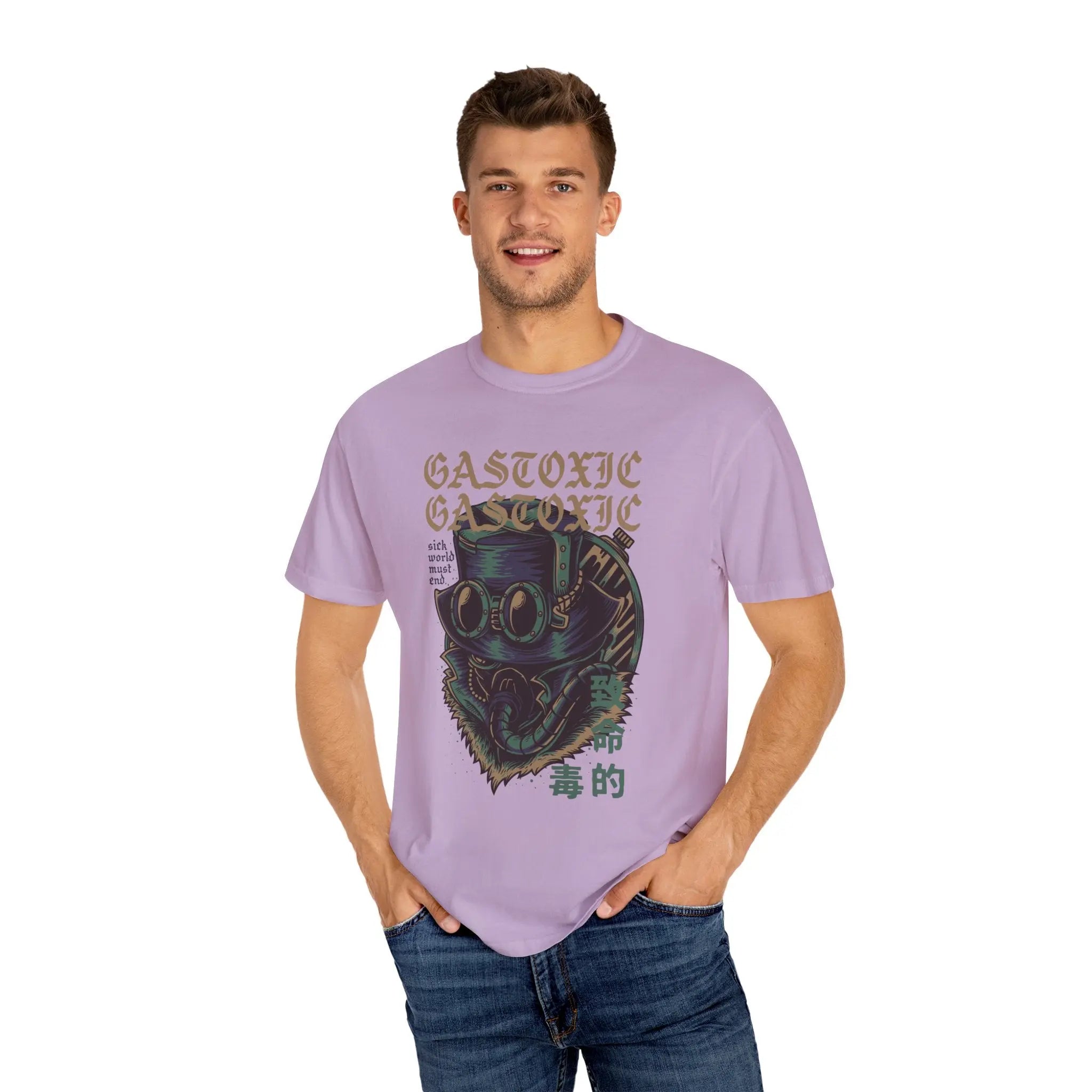 Gastoxic Steam Punk Character Design Graphic Printed T-Shirt - Sinful Threads