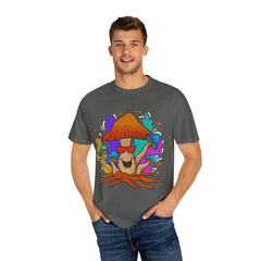 Psychedelic Mushroom Tee - Trippy Sunglasses Fungi Gift