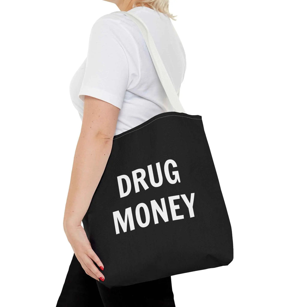 Funny Tote Bag – Bold “Drug Money” Heavy-Duty Shopper