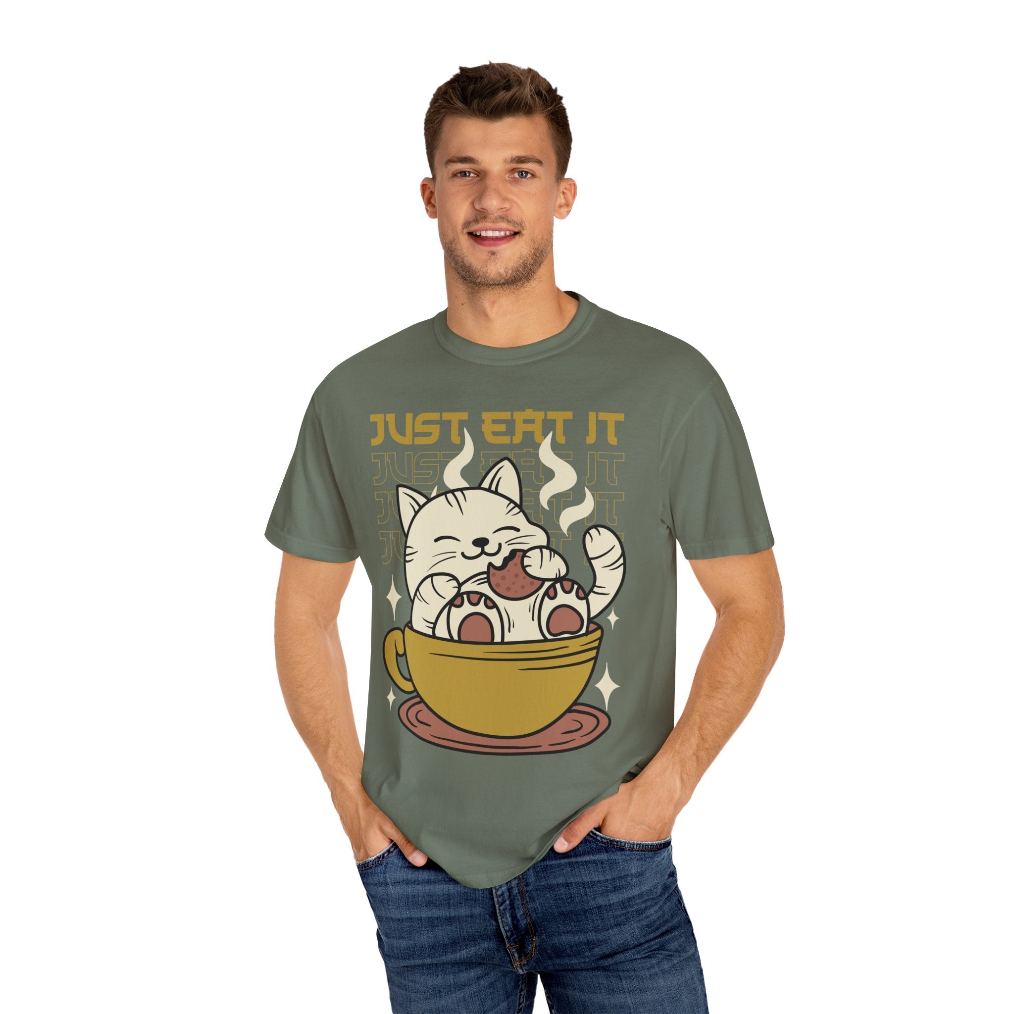 Kawaii Cat Shirt - Cookie Kitty Tee - Tea Cup Cat Top - Sinful Threads