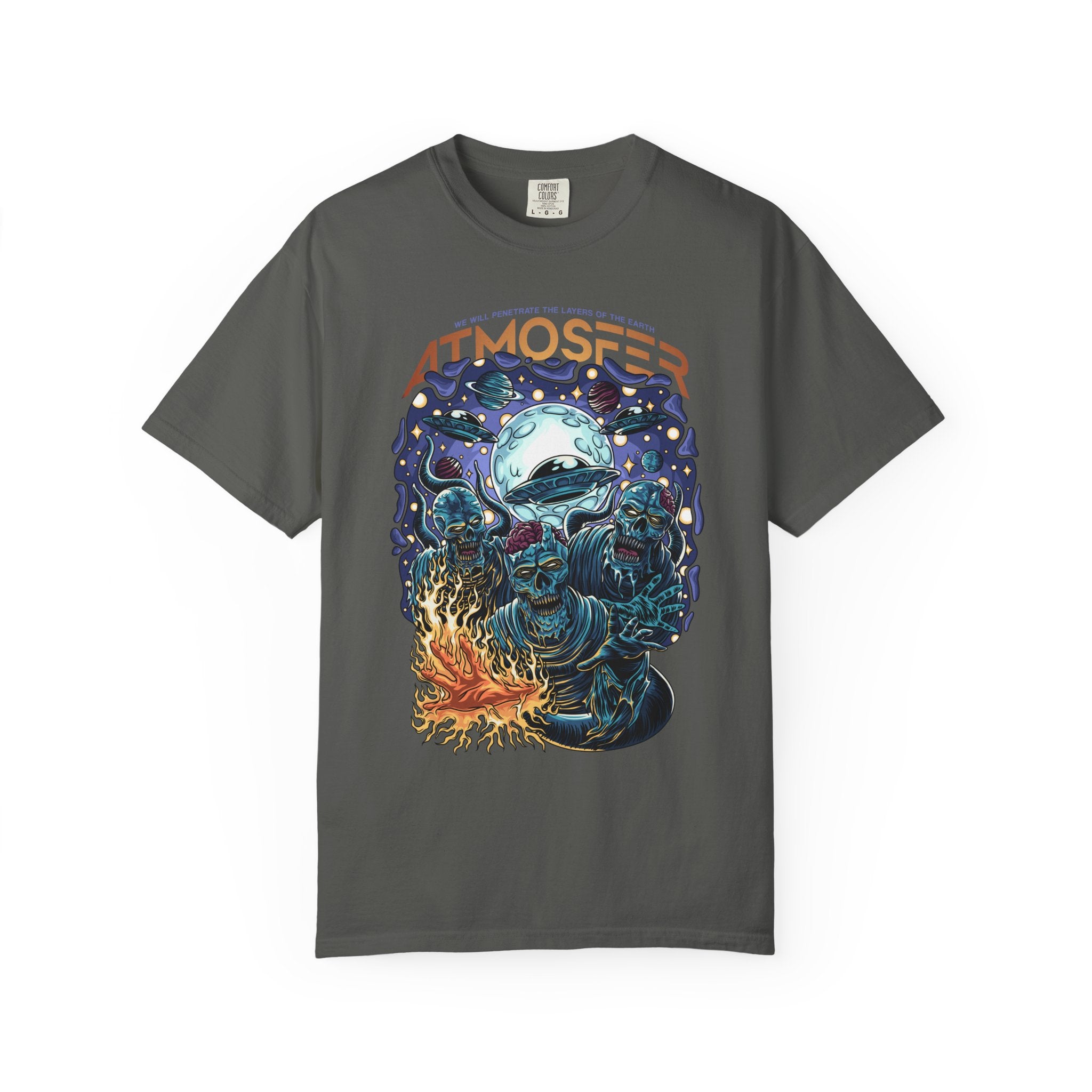 Alien Invasion Shirt - Skull Alien Tee - Sci-Fi Horror Top - Sinful Threads