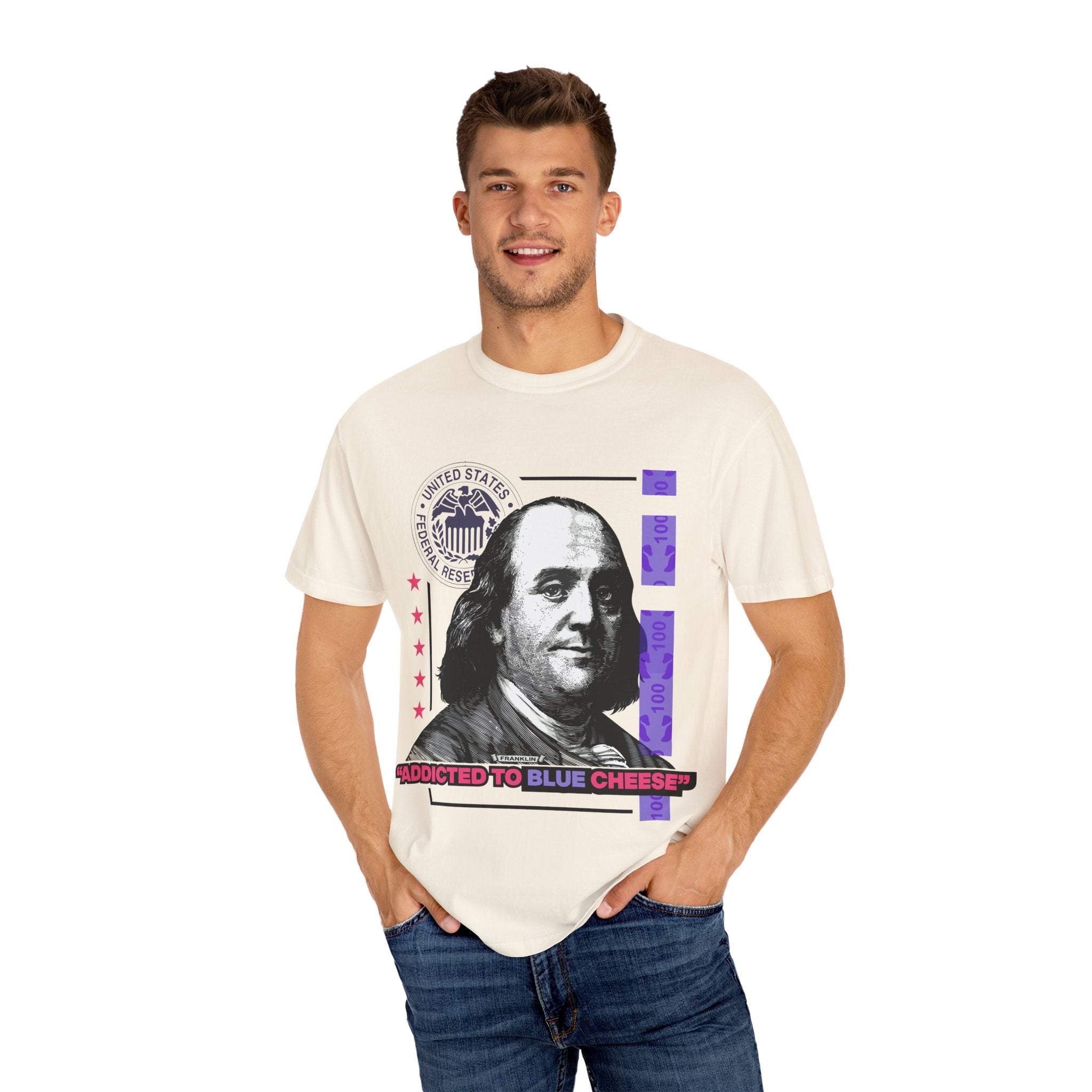 Blue Cheese Tee – Ben Franklin Dollar Bill Streetwear - Sinful Threads