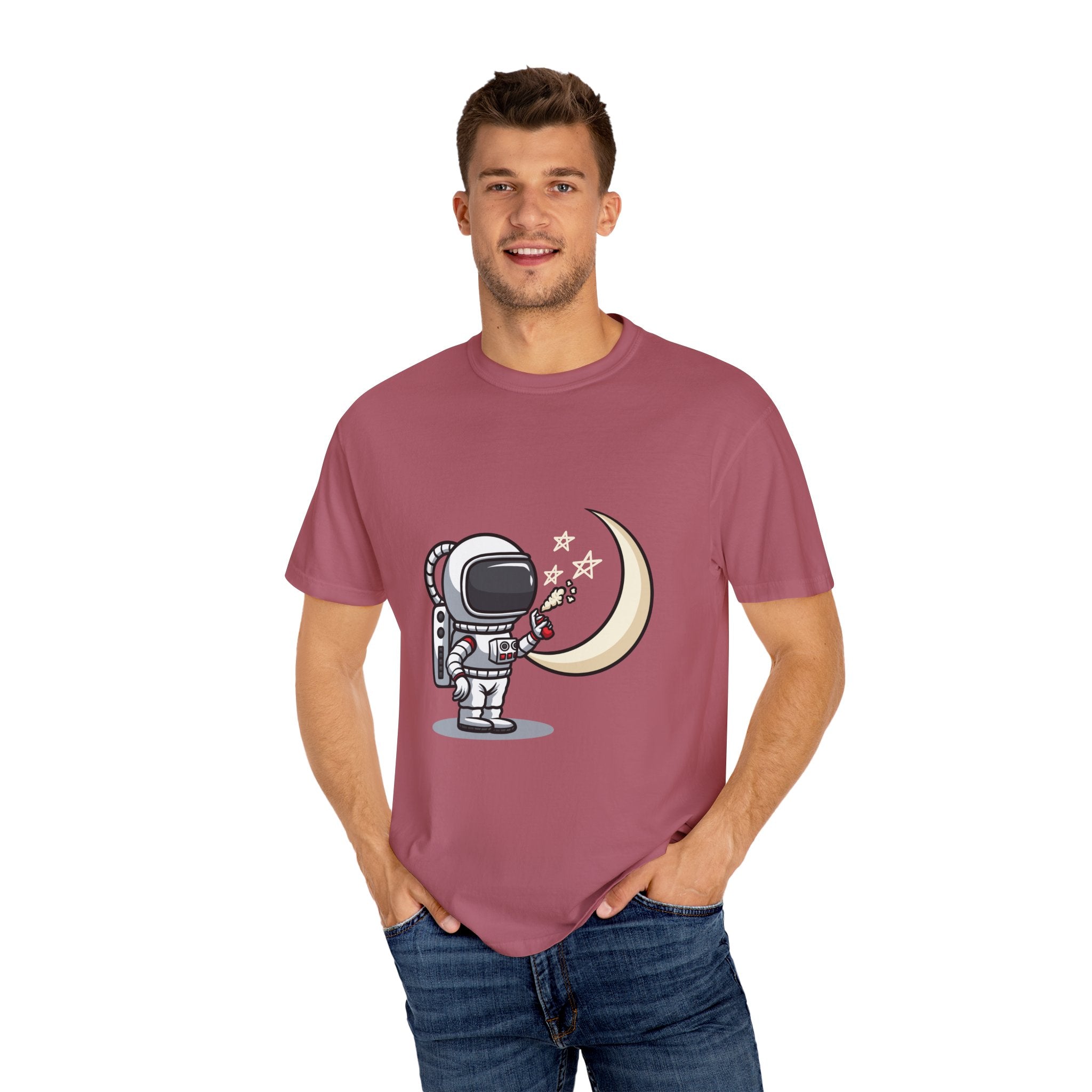 Cartoon Astronaut Shirt – Graffiti Moon Tee – Space Lover Gift - Sinful Threads