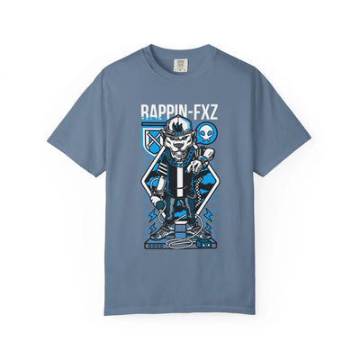 Gangster Wolf with Microphone Urban Art Drawing T-Shirt - Sinful Threads
