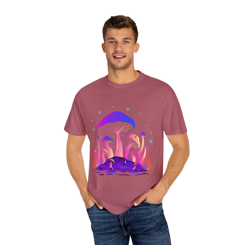 Psychedelic Mushroom Tee - Vibrant Trippy Fungi Art Gift - Sinful Threads