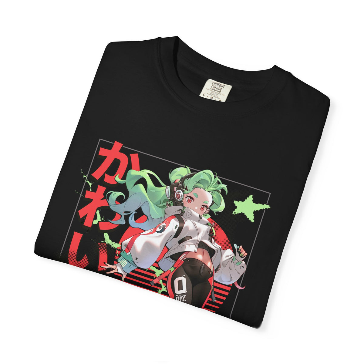 Cyberpunk Anime Tee - Kawaii Vaporwave - Streetwear