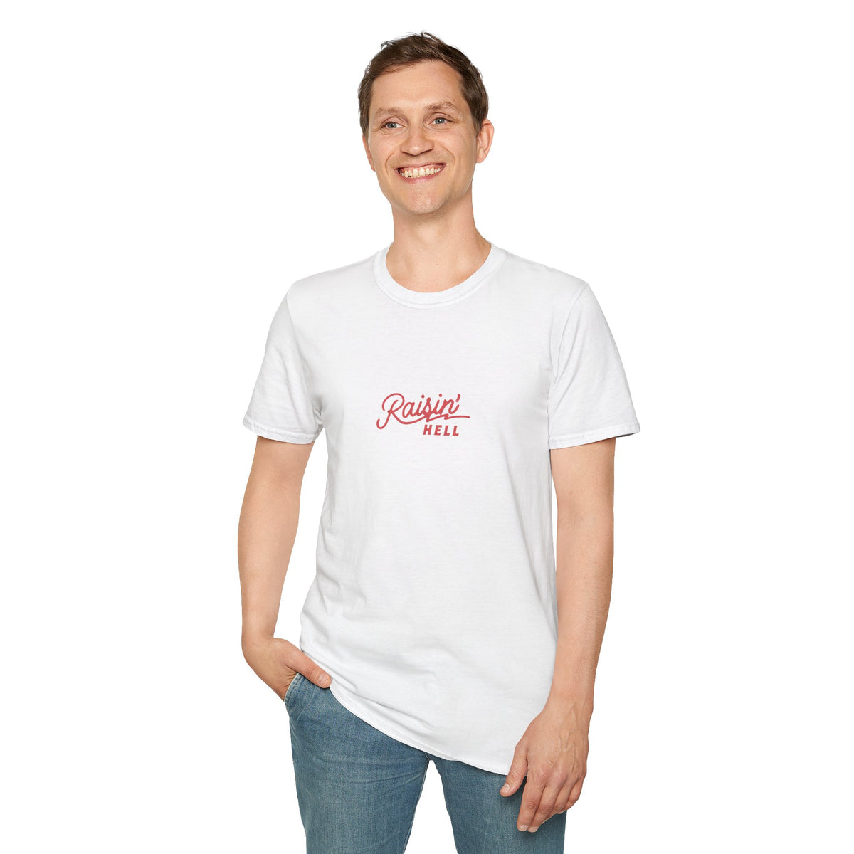 Raising Hell Graphic T-Shirt - Bold Rebellious Design Tee