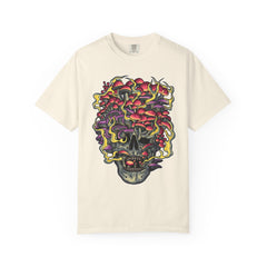 Mushroom skull shirt - fungi gothic tee - macabre gift