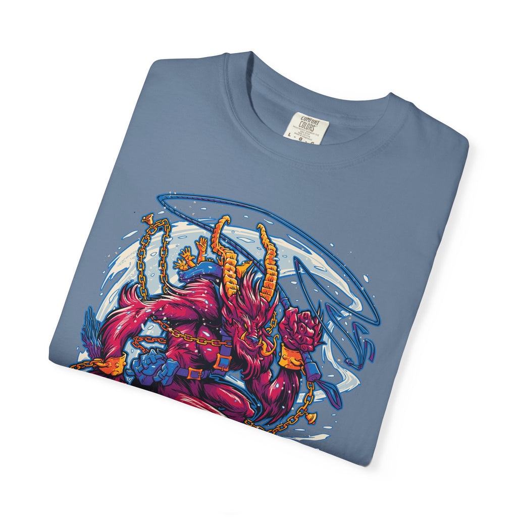 Krampus Christmas Tee - Naughty List Devil Folklore Design - Sinful Threads