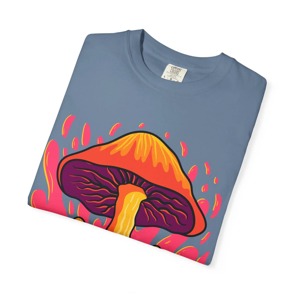 Groovy Mushroom Tee - Colorful Forest Fungi Art Gift - Sinful Threads